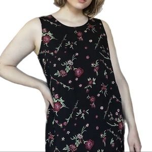 Victoria Holley Vintage 90s Flower Pattern Sleeveless Maxi Dress Size 10